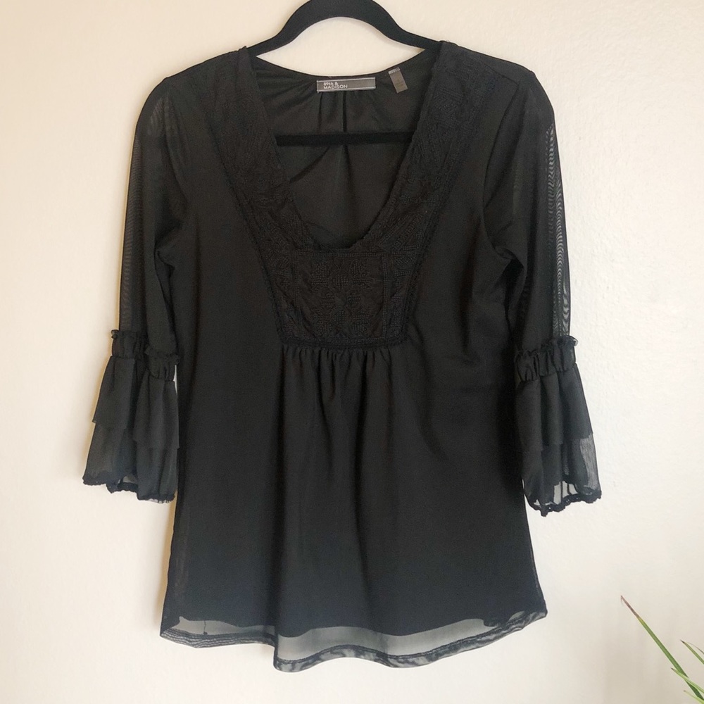 2 for $15 | 89th & Madison | Black Tunic Blouse